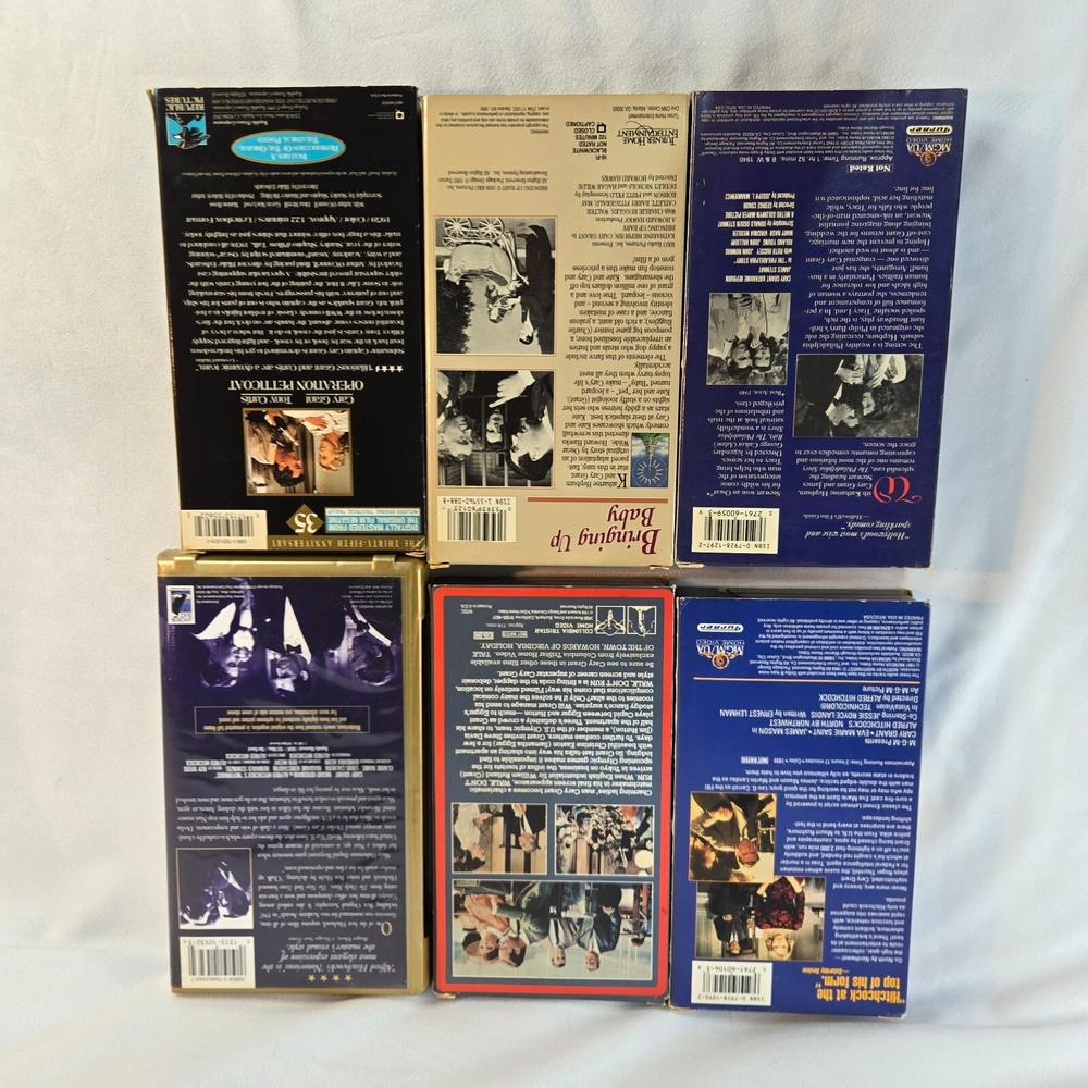 Cary Grant 6 VHS Movies North by Northwest Notorious Operation Petticoat Hepburn - Picture 3 of 9